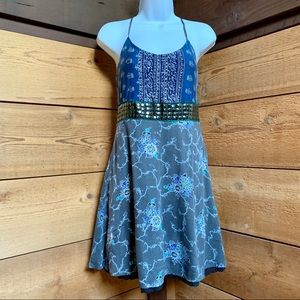 Free People Studded Beaded Lace Trim dress